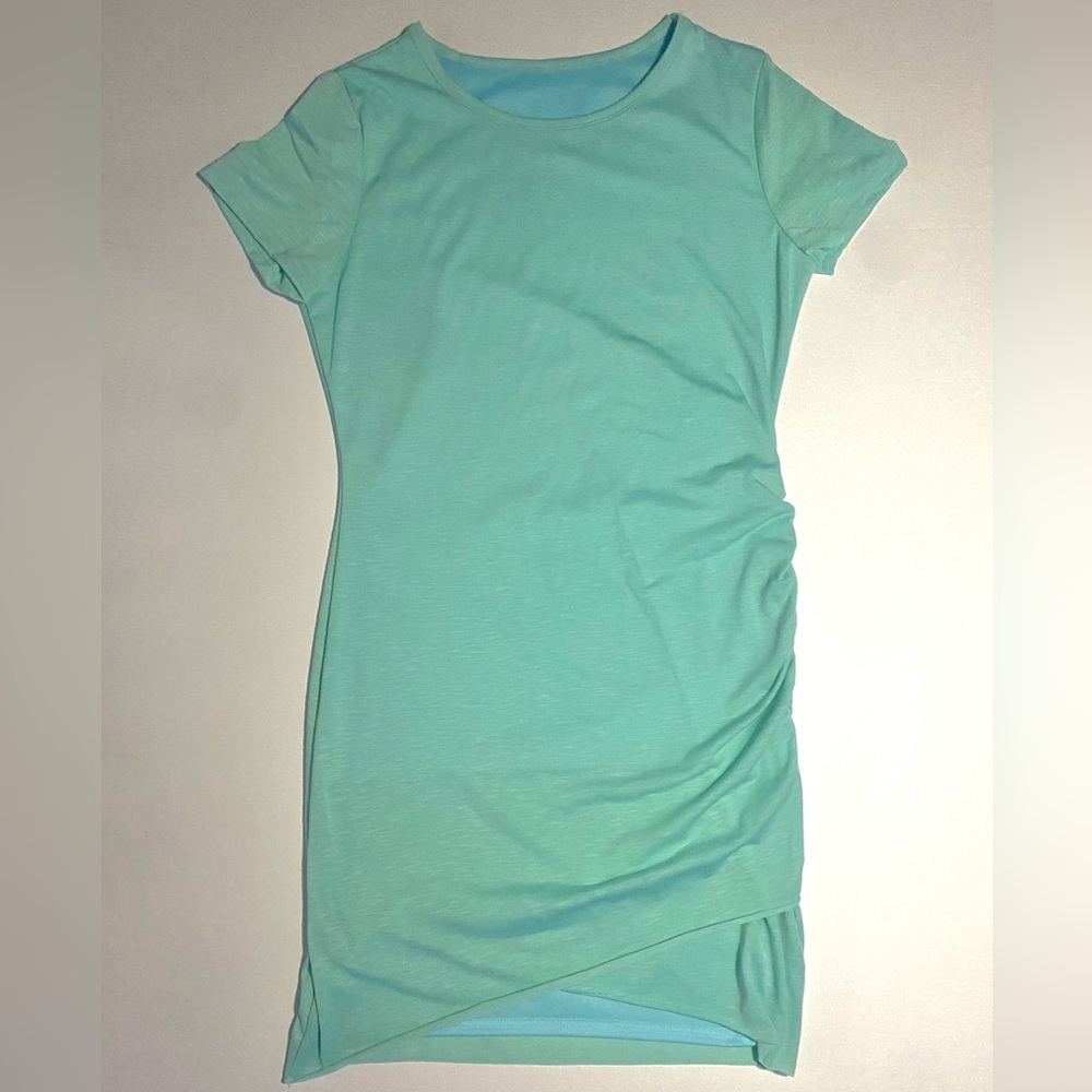 Short sleeve crew neck dress